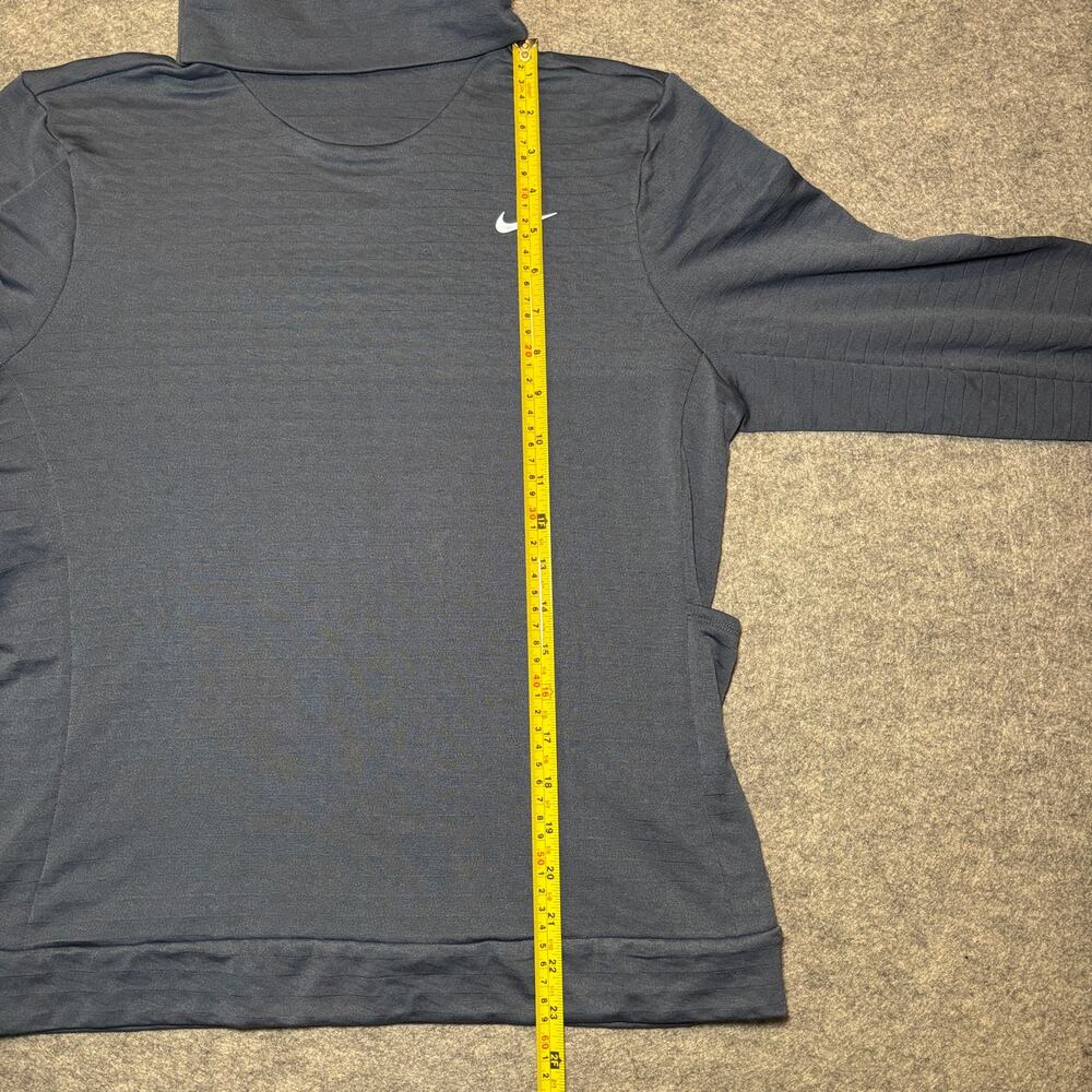 Nike Women’s Long Sleeve Therma-Fit Performance Shirt S Blue/White - Picture 6 of 8